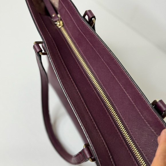 Kate Spade Purple Leather Zip Tote - Picture 6 of 16